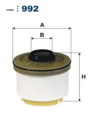 Yakıt filtresi toyota hılux vıgo 2.5l 2kdftv kun15 kun25 05-15 3.0l 1kd-ftv kun26 05-14 / ısuzu d-ma Fıltron 233900L010/ 1770A321/ 8981596930 resmi
