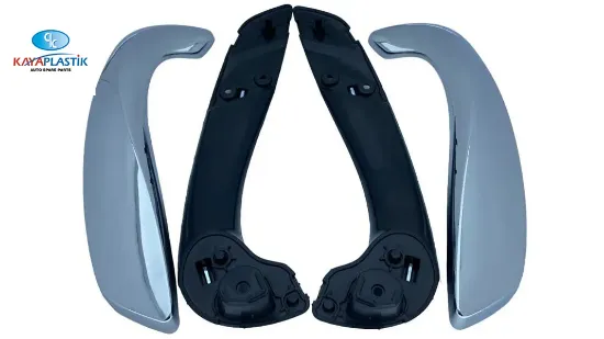 Kapı iç kolçak komple takım r-l krom fluence-megane 3 Kaya plastık 809540011R/ 809600017R resmi