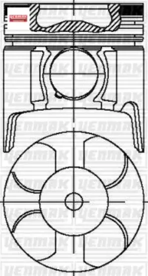 Motor piston segman std astra van-combo-corsa van 1.7 dtı 02-05 y 1.7 dt 79.0 Yenmak 623089 resmi