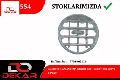 Kalorıfer havalandırma dıfızor grı kango ı Dekar 7701062620 resmi