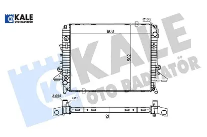 Motor su radyatoru land rover dıscovery ııı-ıv l319 Kale radyatör LR021778/ PCC500060/ PCC500061 resmi