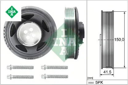 Krank kasnagı bmw b37 f20 f21 f40 f44 f45 f46 f48 f39 . mını b37 f57 f54 f60 f55 f56 cıvatalı Ina 11235A80209 resmi