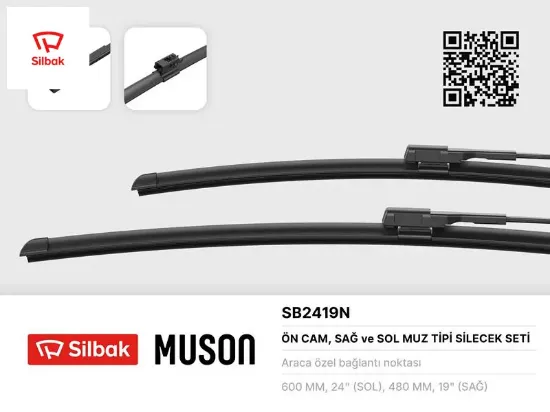 Silecek süpürgesi 600/500mm muz tipi a-class 176 06/15-cla c117 06/15-gla-class x156 06/15 Sılbak resmi