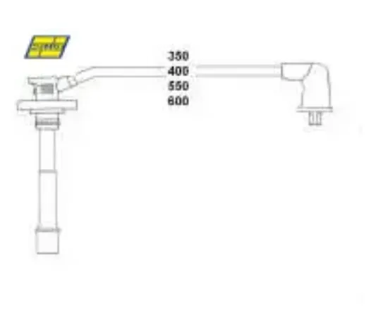Buji kablosu toyota corolla 1.6l 4a-f ae92 karbüratörlü 88-92 Hellux 9091922211 resmi