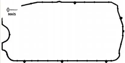 Üst kapak contası renault kangoo 01> clıo ıı 01>06 clıo ııı 05>14 clıo ıv 13>21 symbol ıı 08>13 symb Maıs 7701059314 resmi