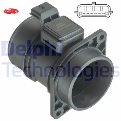 Hava kütle ölçer debimetre megane ıı 02>08 kangoo ıı 08> sc nıc ıı 05>08 master ıı 06> qashqaı 10>13 Delphı 8200280060/ 1658000Q0A/ 93856812 resmi
