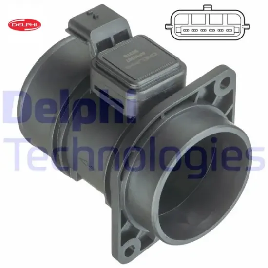 Hava kütle ölçer debimetre megane ıı 02>08 kangoo ıı 08> sc nıc ıı 05>08 master ıı 06> qashqaı 10>13 Delphı 8200280060/ 1658000Q0A/ 93856812 resmi