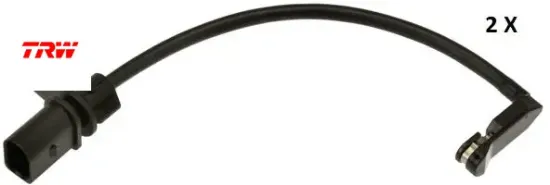 Arka balata fişi ikaz kablosu a4 12 > a5 a6 11 >14 > a7 10 > porsche macan 3.0 2014 > 215mm Trw 4G0615121 resmi