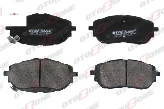 Ön fren balata toyota aurıs corolla 1.33l 1.6l 1nr-fe 1zr-fae nre180 zre181 zre185 12-> / 1.4l 1nd-f 0446502390/ 0446502391 resmi