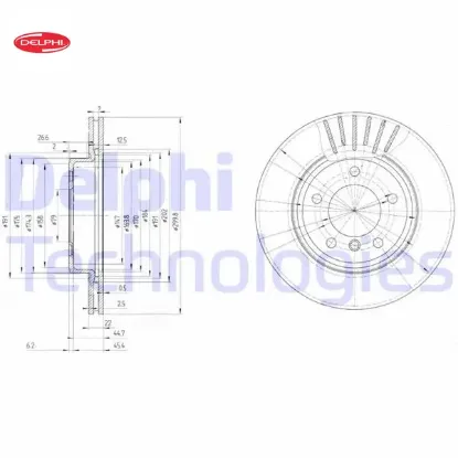 Fren dıskı on bmw e46 e36 e85 Delphı 34116864058 resmi