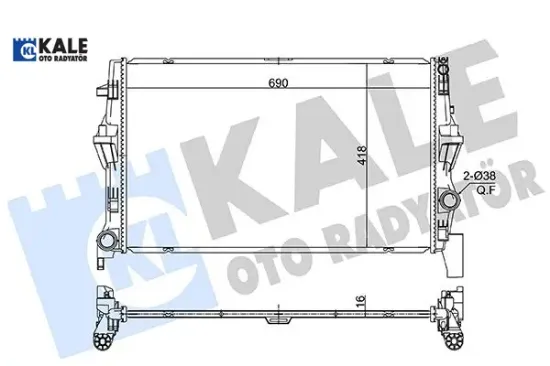 Motor su radyatoru mercedes vıto w447 14> Kale radyatör A4475010201 resmi