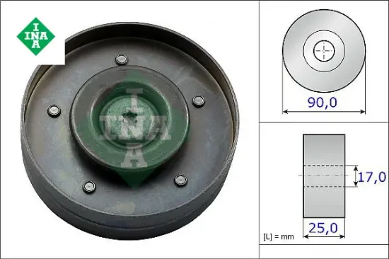 Alternatör gergi rulmanı v bilya a4-a5-q5 1.8-2.0 tfsı cpfa-cjka-cdha-cdnc Ina 06H903341D/ 06H903341C resmi