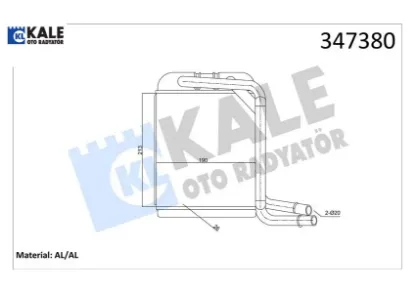Kalorifer radyatörü tranporter t5-t6 03 > Kale radyatör 7H1819031/ 7H0819031 resmi