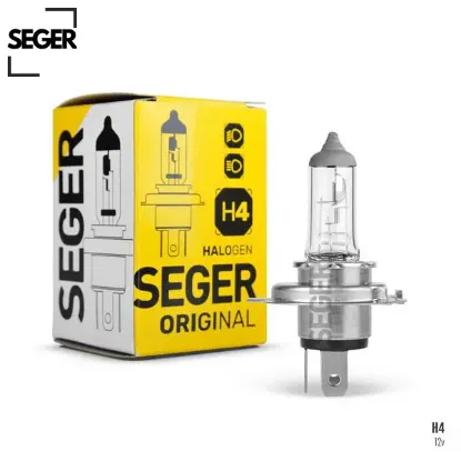 Ampul h4 12v 60/55w p43t standart yenileme 3.500k standart ışık p43 tırnaklı Seger resmi