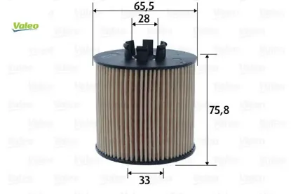 Yağ filtresi caddy ııı 04>golf ıv 00>polo-bora-cordoba-leon-toledo-ıbıza 1.4 16v-1.6 16v Valeo 03C115562/ 03C115577A resmi