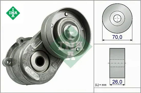Alternatör gergi rulmanı kütüklü jeep cherokee-chrysler voyager 2.5-2.8crd 01> dodge caravan-nıtro Ina 04861630AA/ 04861630AB resmi