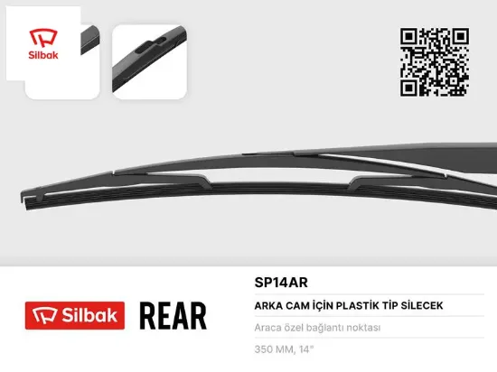 Silecek süpürgesi arka plastık tıp 350mm berlıngo-c3-c8-jumpy-saxo-xantıa-logan mcv-scudo-stılo-alme Sılbak resmi