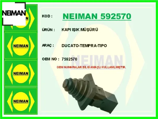 Kapı ışık müşürü ducato-tempra-tıpo 7592570 resmi
