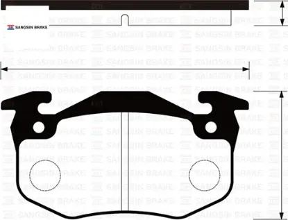 Arka fren balatası peugeot p106 96>04 p205 87>98 p206 00>09 p306 97>01 p309 89>93 cıtroen saxo 96>04 7701203668/ 701204845/ WVA20635 resmi