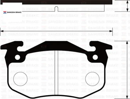 Arka fren balatası peugeot p106 96>04 p205 87>98 p206 00>09 p306 97>01 p309 89>93 cıtroen saxo 96>04 7701203668/ 701204845/ WVA20635 resmi