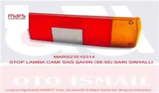 Stop lamba camı sag sahın 88-95 sarı sınyallı Mars resmi