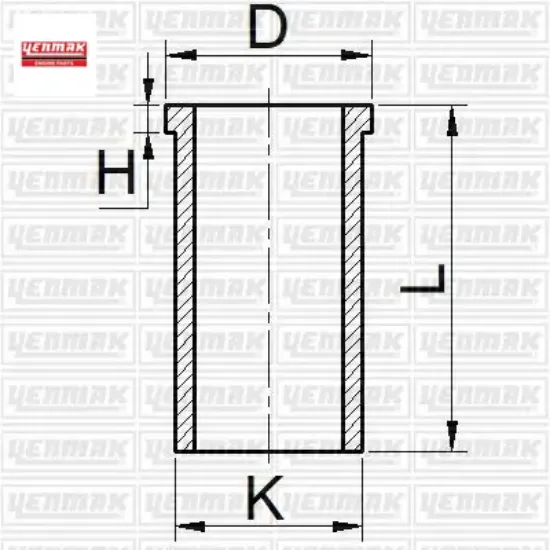 Motor gömleği std m131 1.300cc 76.00mm Yenmak resmi