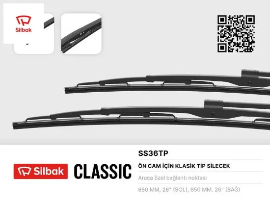 Silecek süpürgesi bmc profesyonel 650mm Sılbak resmi