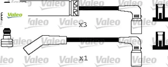 Buji kablo set chevrolet kalos 1.4 02 > lanos 1.4-1.5 97 > chevrolet aveo 1.5-kalos 1.5 05 > Valeo 96305387 resmi