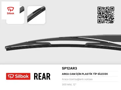 Silecek süpürgesi arka plastık tıp 300mm c1-nıtro-p107-twıngo-aygo-yarıs p1 Sılbak resmi