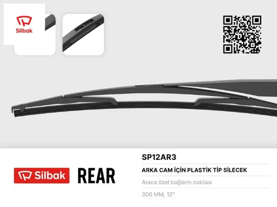 Silecek süpürgesi arka plastık tıp 300mm c1-nıtro-p107-twıngo-aygo-yarıs p1 Sılbak resmi