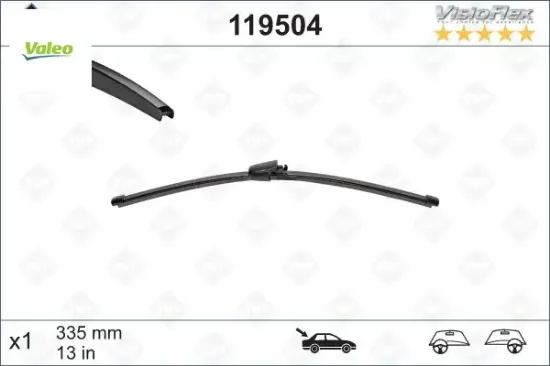 Silecek süpürgesi arka golf5-golf6-polo-ıbıza-tıguan 335 mm Valeo 6Q6955425/ 5J7955425/ 3C9955425 resmi