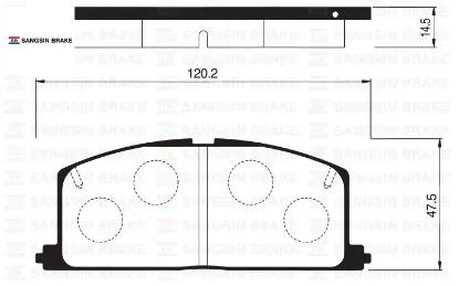 Ön fren balata toyota corolla 1.6l 4a-f ae92 88-91 / corolla 1.3l 2e ee90 ee100 88-98 / starlet 1.3l 0449112231/ 449150060/ 0446512020 resmi
