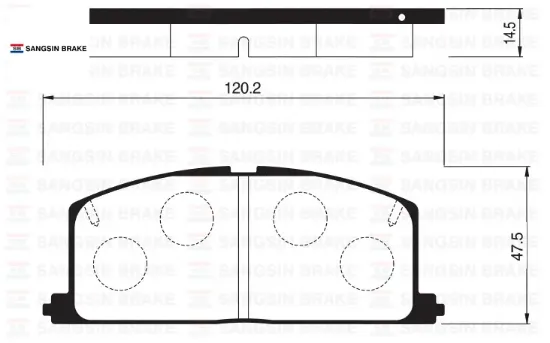 Ön fren balata toyota corolla 1.6l 4a-f ae92 88-91 / corolla 1.3l 2e ee90 ee100 88-98 / starlet 1.3l 0449112231/ 449150060/ 0446512020 resmi