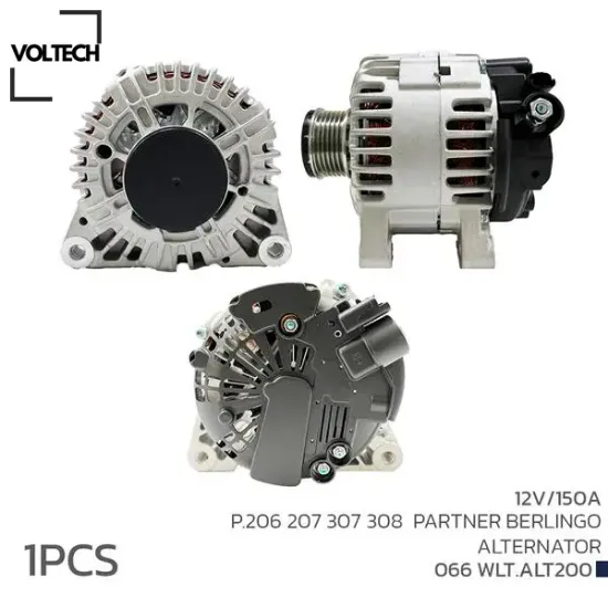 Alternatör sarj dinamosu 12v 150a p. 206 207 307 308 partner berlıngo 124525032 resmi