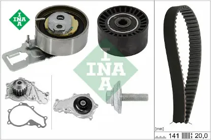 Triger kiti devirdaim p208-p308-p2008-partner tepee-berlıngo-c3-c4-ds4-bmax-cmax-fıesta 1.6hdi Ina FM5Q5B8596AB/ 1610577780/ 1684448180 resmi