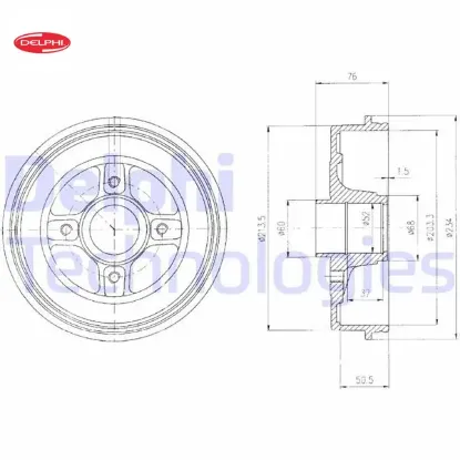 Arka fren kampanası megane ı-clıo ıı symbol ıı-logan mcv-sandero abs siz 1.2-1.6-1.5-twng ıı rulma Delphı 7700827866/ 8200243735/ 7700428821 resmi