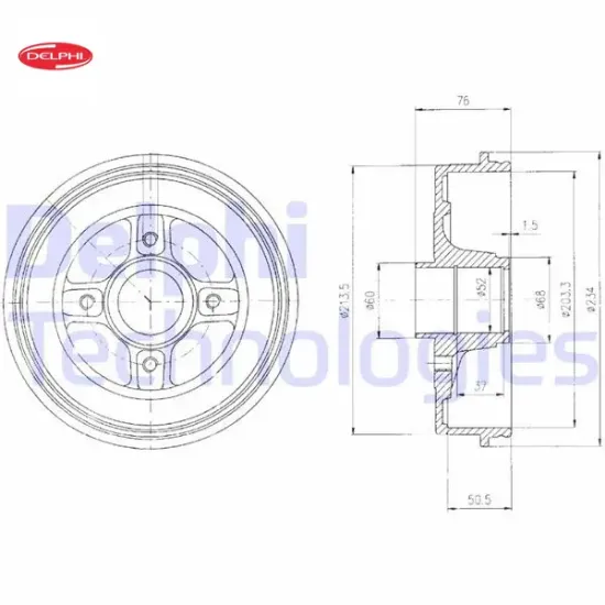 Arka fren kampanası megane ı-clıo ıı symbol ıı-logan mcv-sandero abs siz 1.2-1.6-1.5-twng ıı rulma Delphı 7700827866/ 8200243735/ 7700428821 resmi