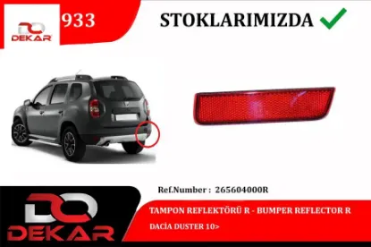 Tampon reflektörü r dacia duster 10> Dekar 265604000R resmi