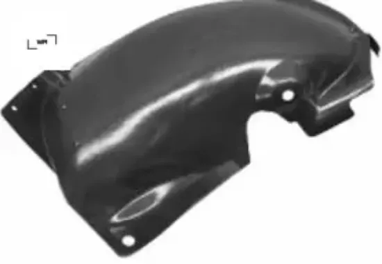 Çamurluk davlunbazı sağ ön parça renault clıo ııı Wpı 8200289937 resmi
