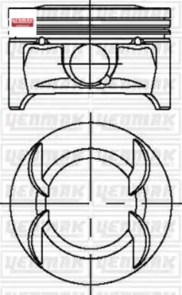 Piston segman std astra h-j ınsıgnıa a-mokka-zafıra b-trax-cruze-aveo 1.6 16v a/b/z16xer-lde 79mm Yenmak 55559652/ 55566881/ 55566882/ 55566883 resmi
