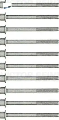 Silindir kapak civatası 10 adet astra f-vectra a-calıbra-frontera-kadett-omega 1.8-2.0 8v nz-nv-se 92061632/ 90325498/ 607685/ 607933 resmi