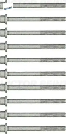 Silindir kapak civatası 10 adet astra f-vectra a-calıbra-frontera-kadett-omega 1.8-2.0 8v nz-nv-se 92061632/ 90325498/ 607685/ 607933 resmi