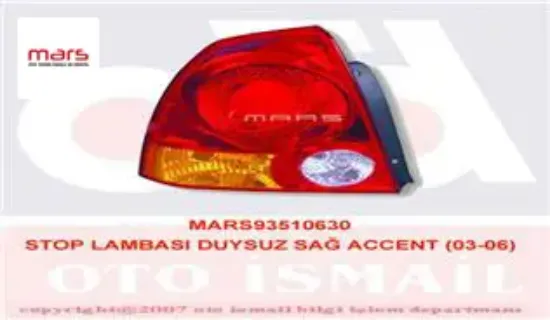 Stop lambası duysuz sağ accent 03-06 Mars 9240225510 resmi