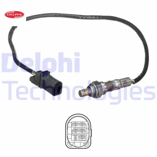 Oksijen sensörü fıat doblo 10> lınea 09> fıorıno 09> 500 07> 1.3d mtj 610mm Delphı 51801278/ 518012780/ 55210949 resmi