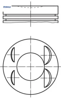 Motor piston segman std 72.20mm clıo ıv 12> captur ı 13> megane ıv 12> dokker 12> lodgy 12> dus ter Mahle 120A17936R resmi