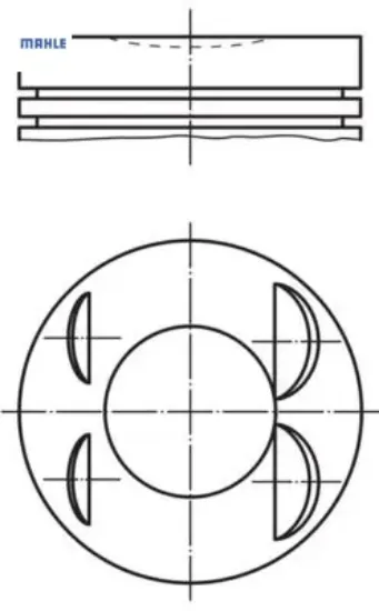 Motor piston segman std 72.20mm clıo ıv 12> captur ı 13> megane ıv 12> dokker 12> lodgy 12> dus ter Mahle 120A17936R resmi