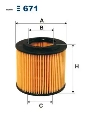 Yağ filtresi polo 05 > fox 05 > cordoba 02 > ıbıza ıv-v 02 > fabıa 01 > 1.2-1.2 12v Fıltron 03D115466A/ 03D198819/ 03D198819A resmi