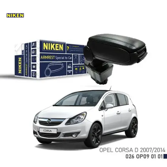 Araca özel kol dayama siyah opel corsa d 07-14 Nıken resmi