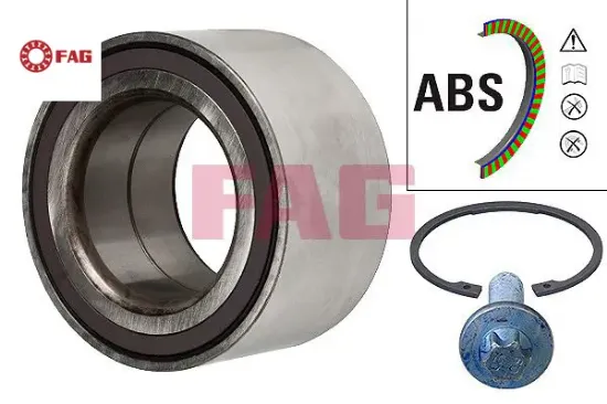 Teker rulmanı on mercedes w204 s204 x204 c218 x218 w212 s212 w221 c216 Fag A2219810406 resmi