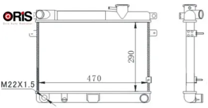 Radyatör m131 em-ym 470×292x34 3 sıra süper Orıs 850080770/ 5953475/ 85005296 resmi